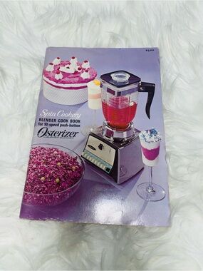 Vintage 1969 Osterizer Spin Cookery Blender Cook Book